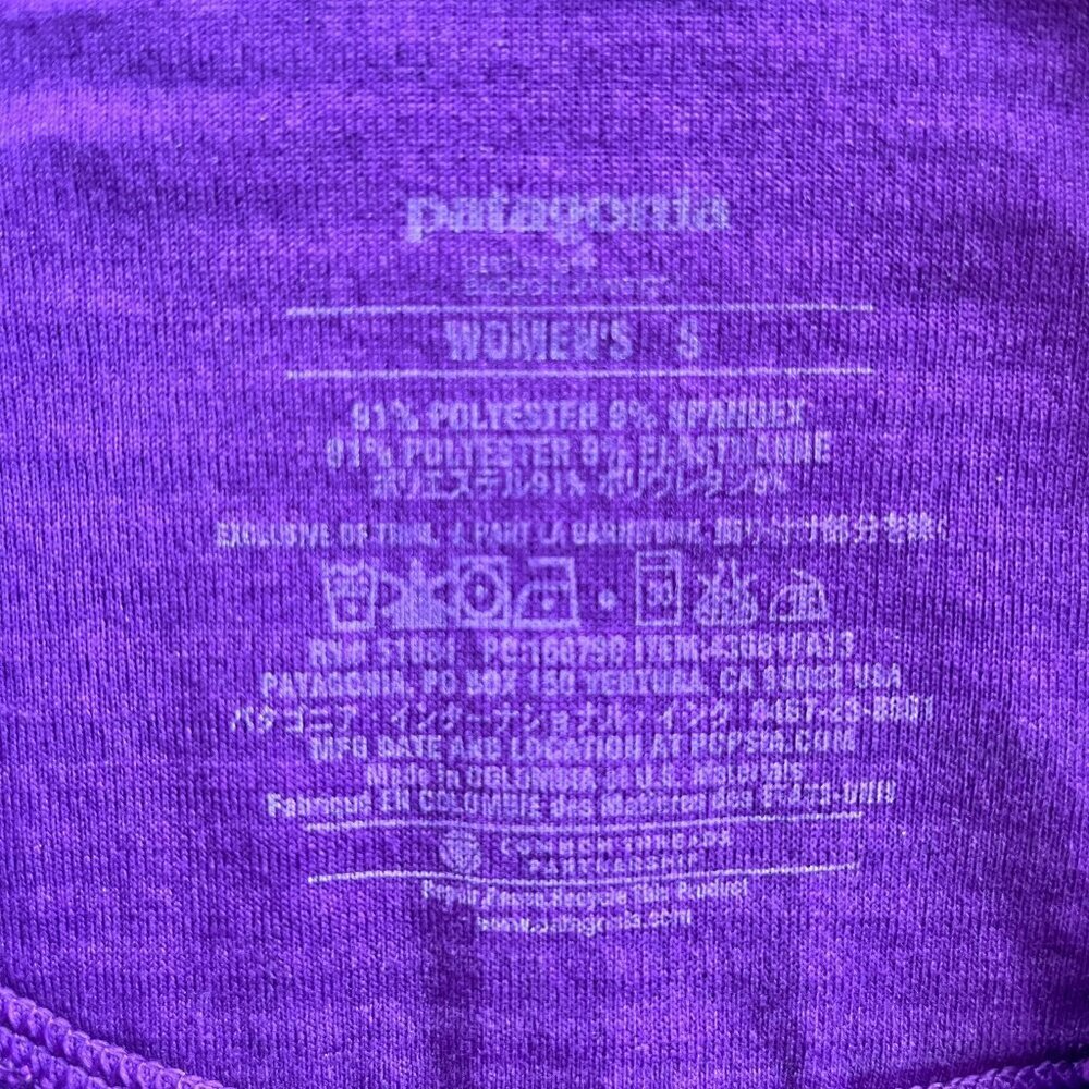 Patagonia Capilene 4 Expedition Weight 1/2 Zip Pullover Purple Size S - Picture 2 of 3